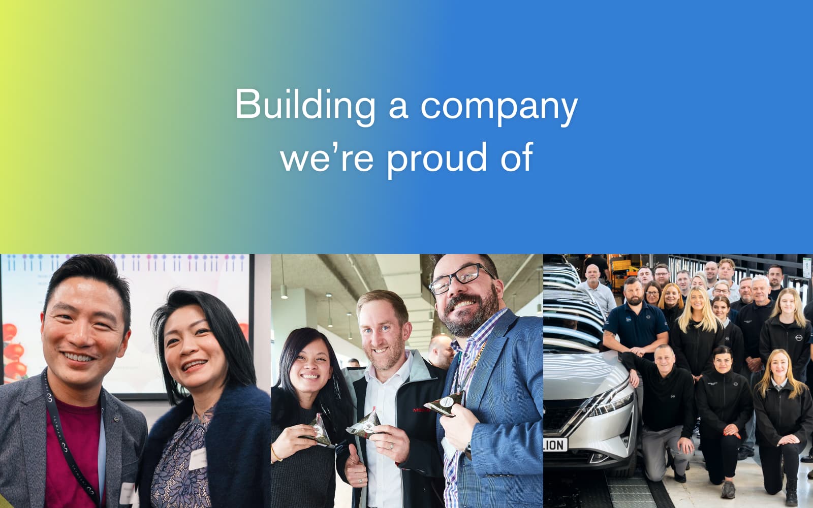 Building a company we're proud of