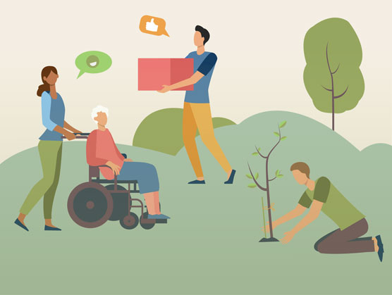 Living aid in local communities