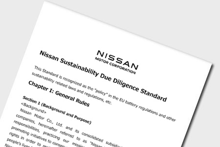 Nissan Sustainability Due Diligence Standard