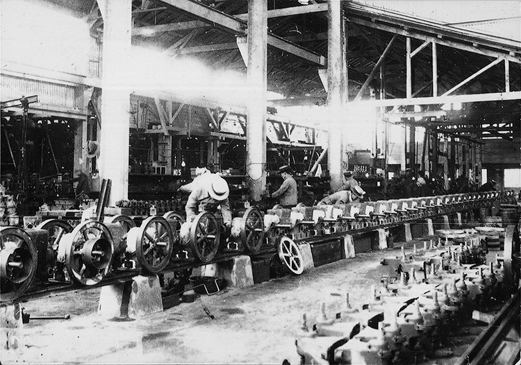 Inside of the Tobata Casting Factory