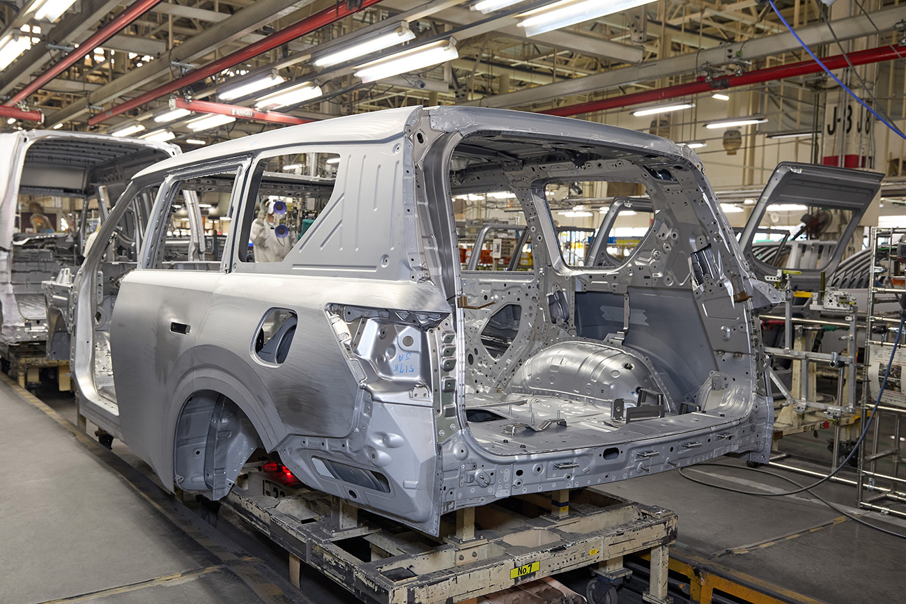 The production line of all-new QX80