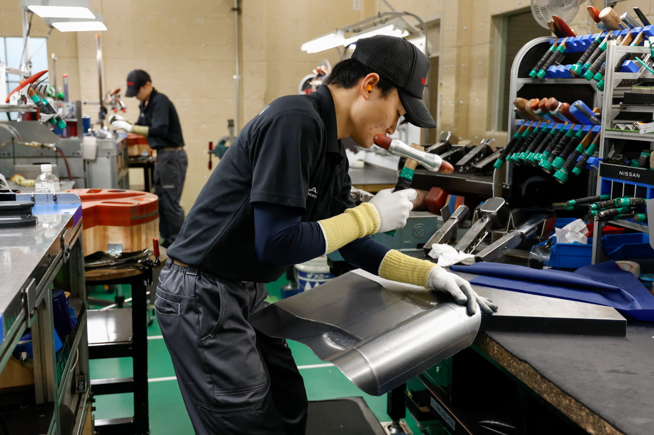 Then comes the core of the training: eight-hour days spent shaping metal