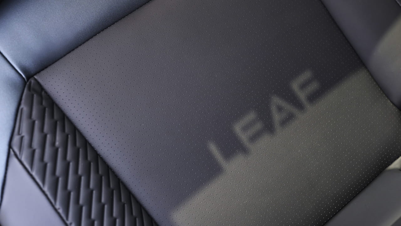 LEAF logo which appears as a shadow