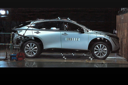 Crash testing the Ariya at fractions of a second